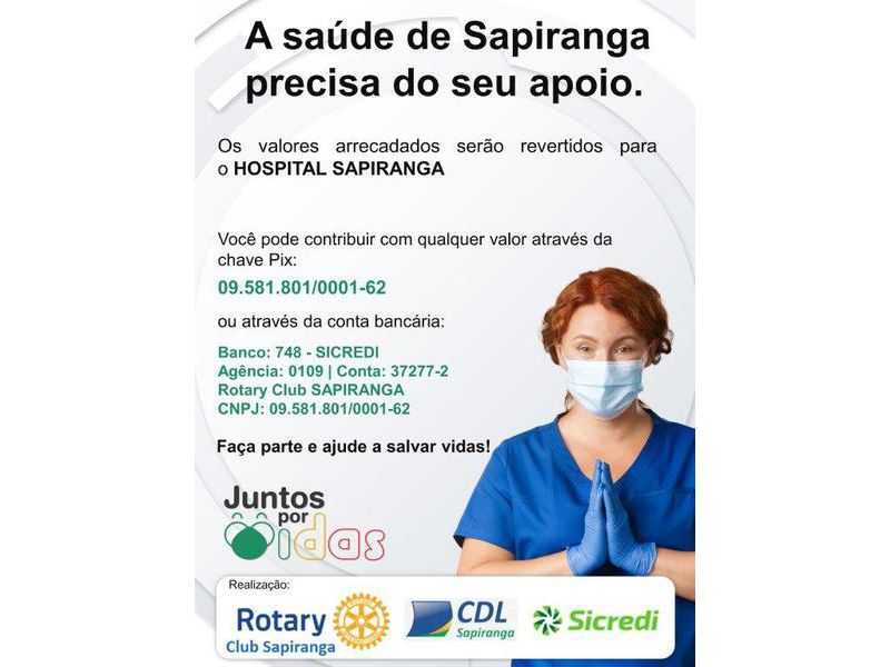 CDL Sapiranga apoia campanha de arrecadação de fundos para o Hospital Sapiranga
